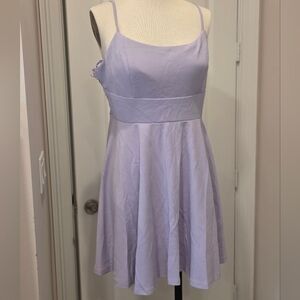 City Studio Lilac Lace Dress